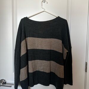 Apostrophe Charcoal Knit Sweater